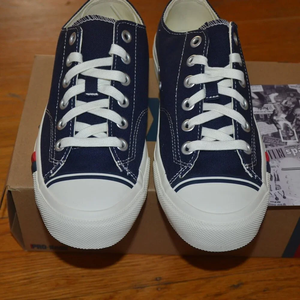NEW in Box PRO-KEDS ROYAL LO CANVAS SKATEBOARD CASUAL SNEAKERS Blue Men's 7 - Picture 4 of 8